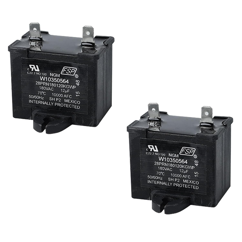 Capacitor WPW10350564 for Whirlpool Maytag Kenmore Refrigerator 12Uf 180V