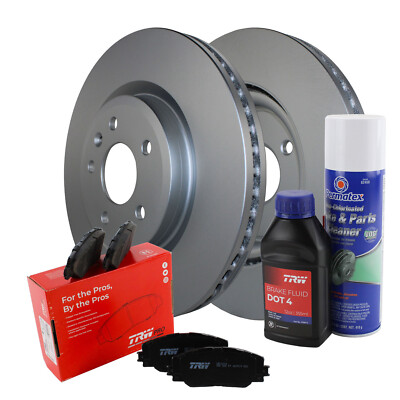 Front Standard Brake Kit 325mm Rotors & TRW Pro Ceramic Pads For Explorer Taurus