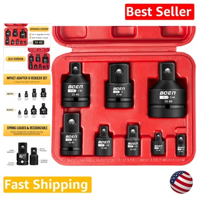 Secure Socket Adapter Set with Spring-Loaded Ball Brake - Professional Grade