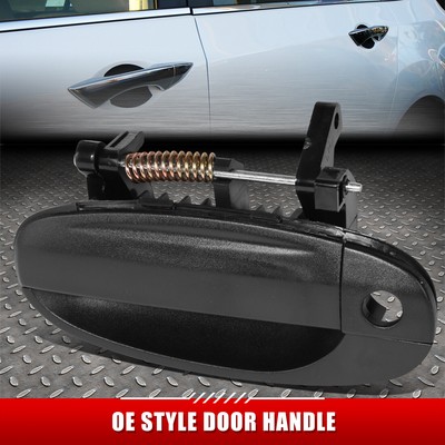 ДЛЯ 04-11 CHEVY AVEO ЧЕРНАЯ ТЕКСТУРИРОВАННАЯ НАРУЖНАЯ РУЧКА ПЕРЕДНЕЙ ЛЕВОЙ ДВЕРИ С ЗАМОЧНОЙ СКВАЖИНОЙ