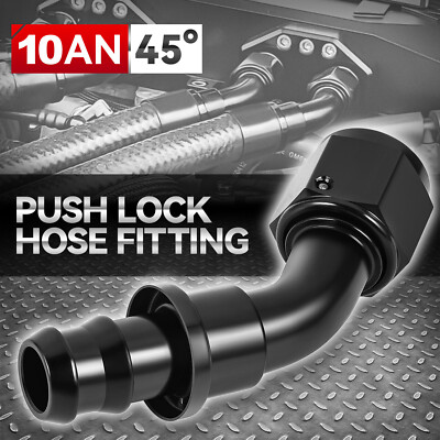 От 10AN до 5/8 зубцов 6061-T6 Концевой фитинг шланга с фиксатором на 45 градусов Переходник топливопровода