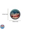 Gxizlba 50 PCS Boston Stickers Pack Kids Teens Adults Party Supply US State Aesthetic Boston Vinyl Waterproof Decals for Water Bottle Laptops Skateboard Scrapbook Bumper Sticker