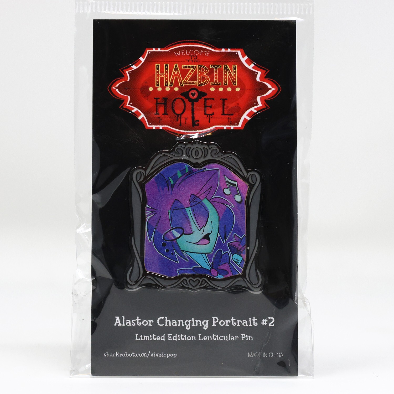 Hazbin Hotel Alastor Changing Portrait #2 Lenticular Enamel