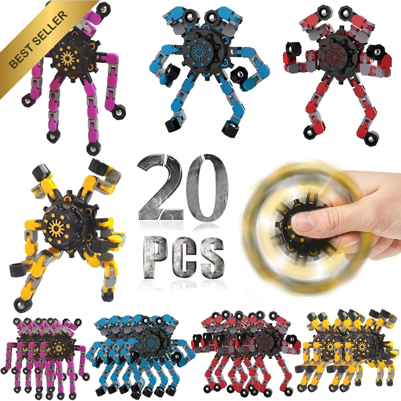 Transformable Fidget Spinners for Kids and Adults Stress Relief Sensory Toys for