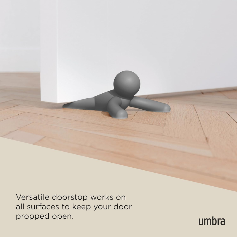 Buddy Door Stop, Heavy-Duty and Flexible, Soft-Touch Finish, Protects Your Floor