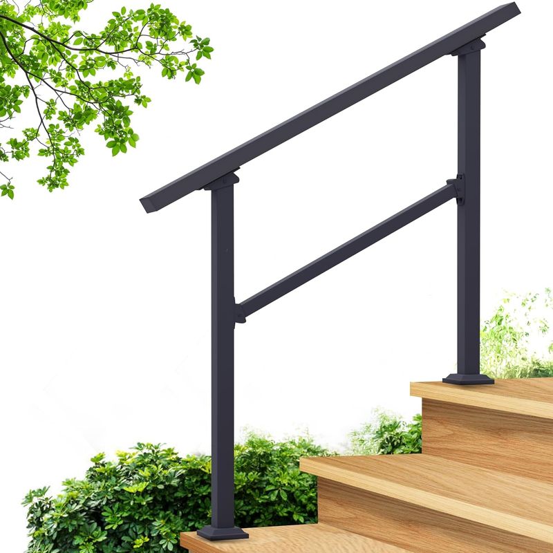 CR Fence and Rail Hand Rails for Outdoor Steps, 3 Step Handrail & Indoor Stair R