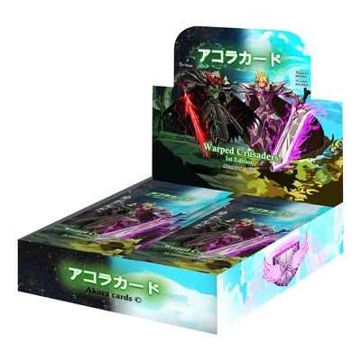 Коробка бустеров Warped Crusaders (1-е издание) Akora TCG