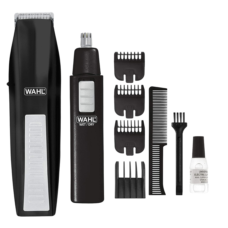 Wahl Cordless Men's Beard Mustache Trimmer Hair Shaver Nose Trimmer Clipper New