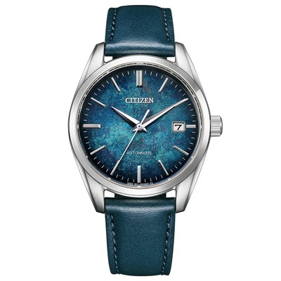 Pre-owned Citizen Mechanical Automatic Watch Silver Foil Lacquer Dial Made In Japan N 99 In Blue