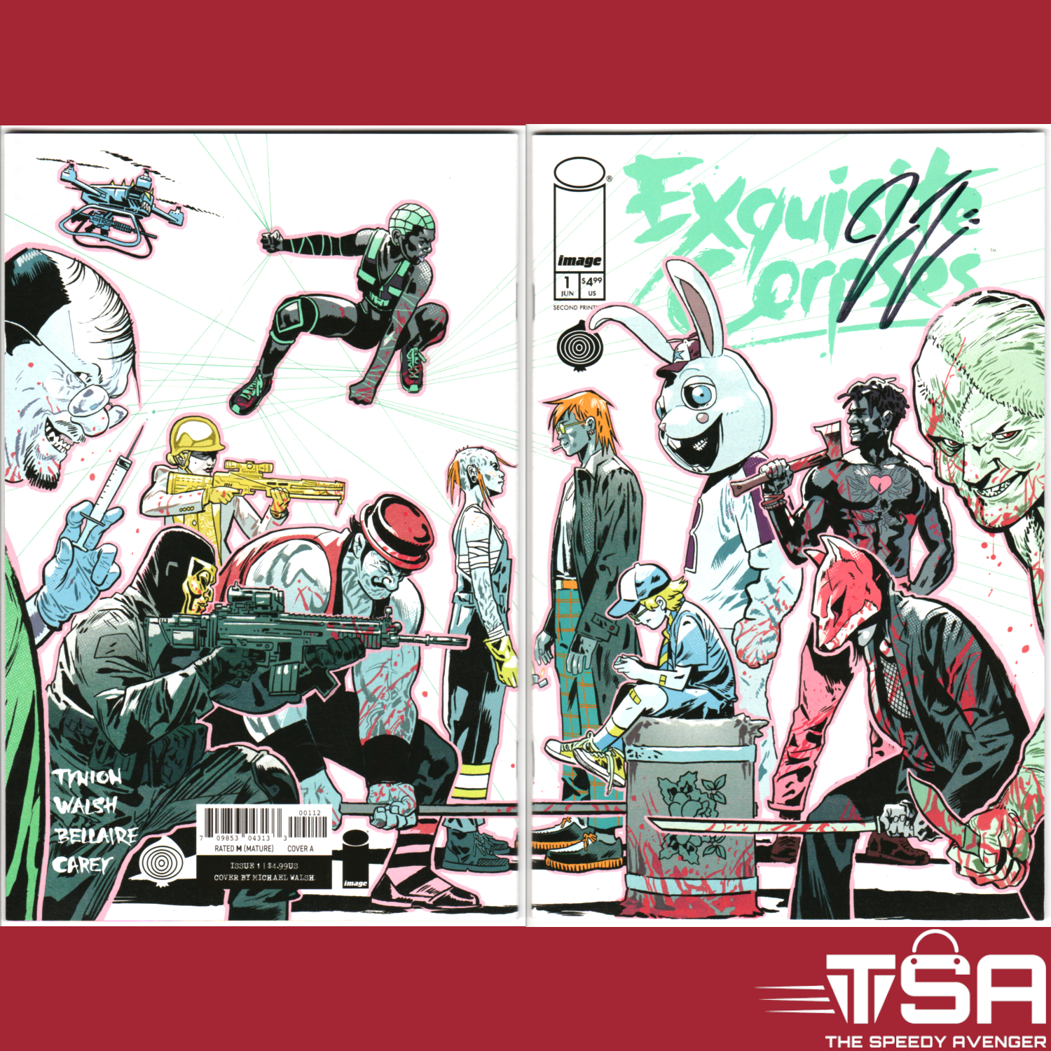 EXQUISITE CORPSES #1 SIGNED James Tynion IV 2nd Print Michael Walsh Wraparound