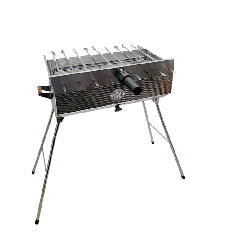 Mangal Set Taschkent Schaschlikgrill Mit 9er DrehspieÃ SpieÃE Motor