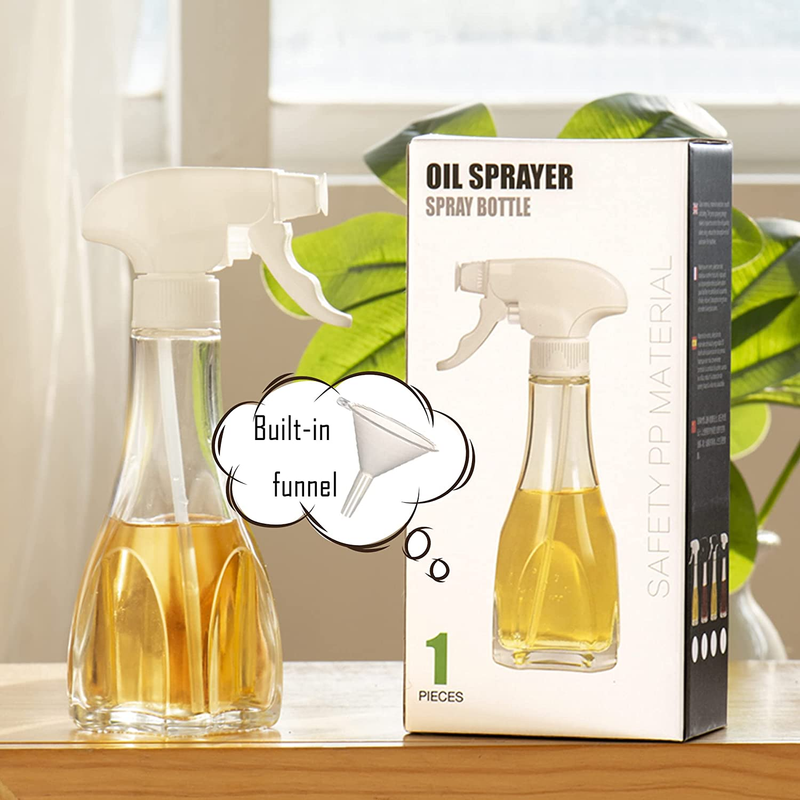 240 ML Olive Oil Sprayer for Cooking & Baking - Glass Bottle for BBQ & Air Fryer