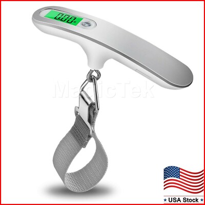 Portable Travel LCD Digital Hanging Luggage Scale Electronic Weight 110lb / 50kg