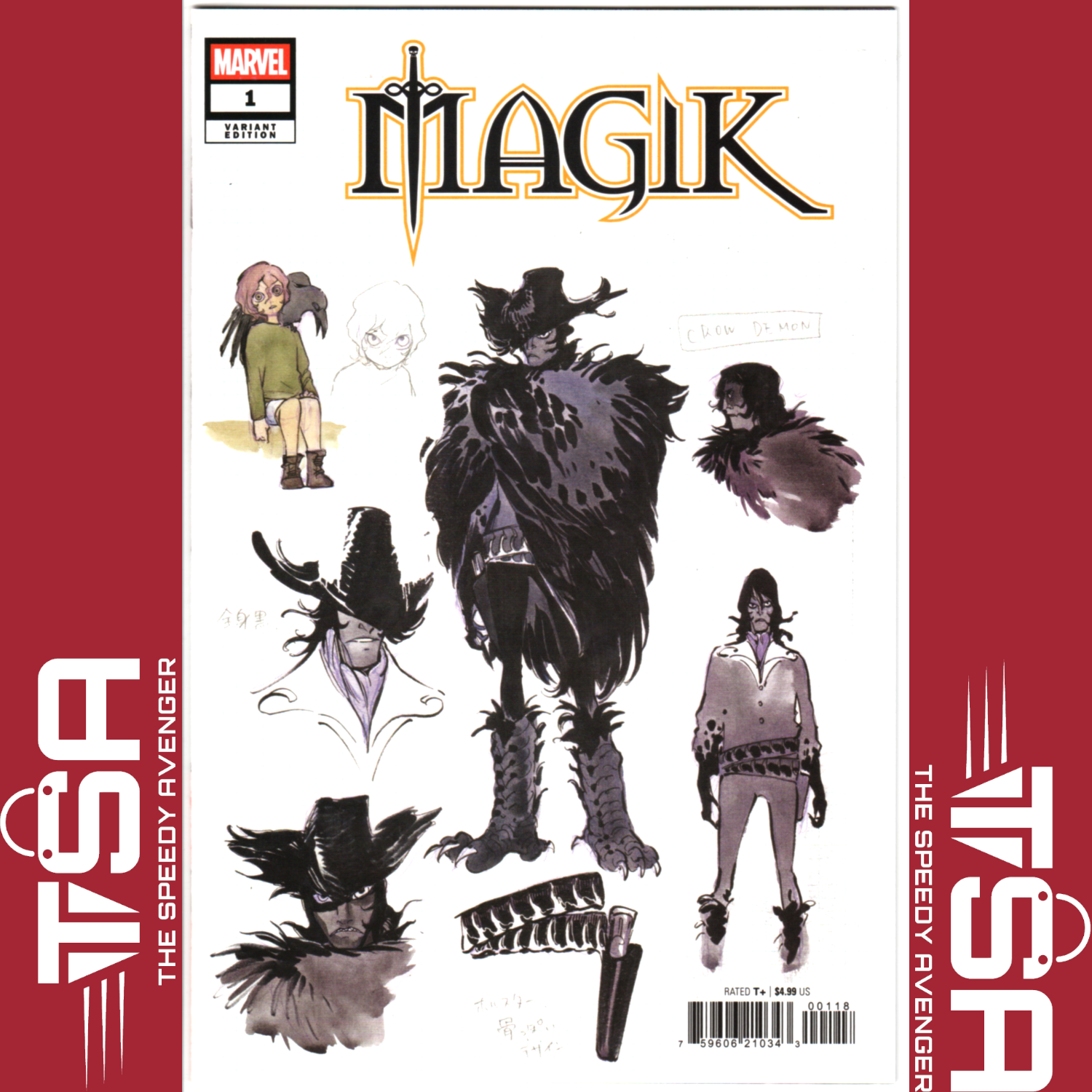 MAGIK #1 (Vol 2) Peach Momoko 1:10 Design Incentive Ratio Variant Marvel 2025