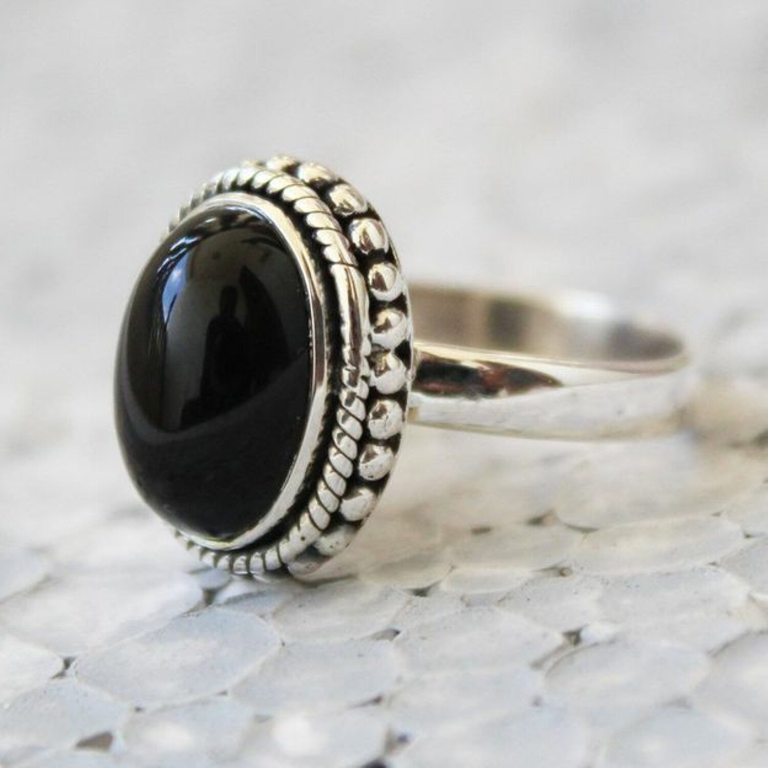 ★NONENON★ BLACK LOVE RNG SILVER925 논논