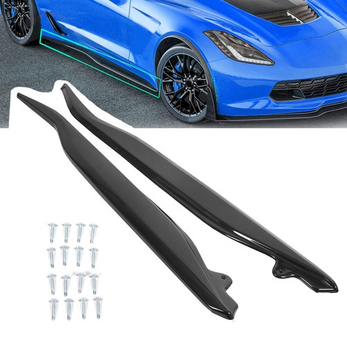 For 2014-2019 14-Up Corvette C7 METALLIC Side Skirts Z06