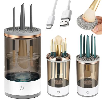 Automatic Brush Cleaner Electric Makeup Brush Cleaning Machine Fast Clean Dryer