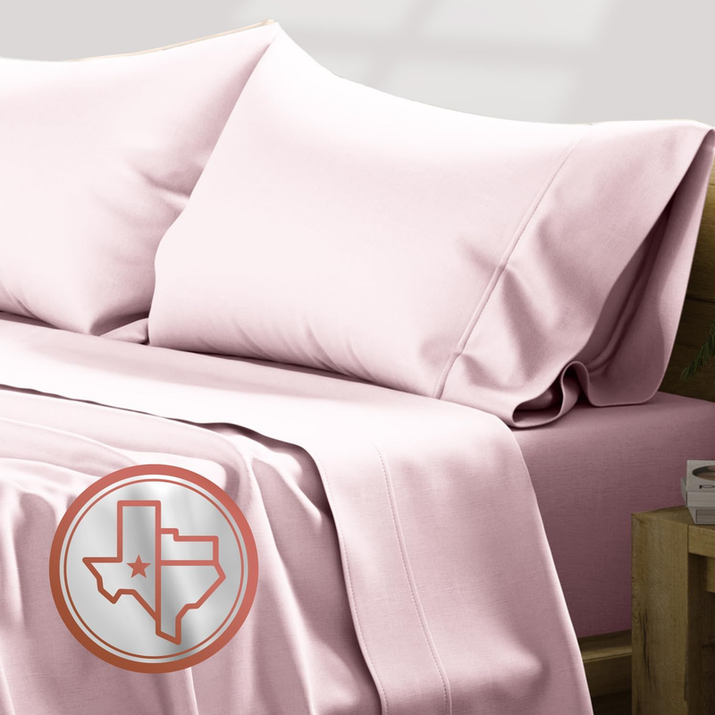 100% Egyptian Cotton Split King Sheets Sets for Adjustable Bed - 600 Thread Count 5 PC Top Split King Sheets, 16