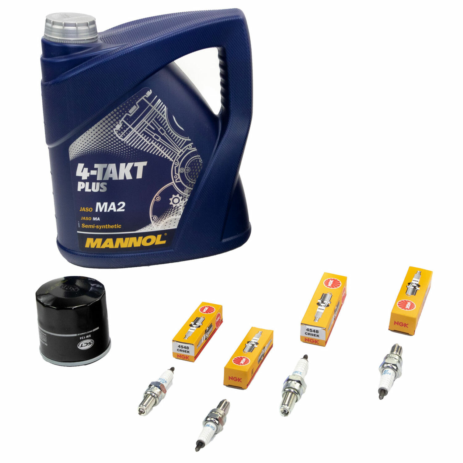 Wartungspaket Für Kawasaki Z750 (2004-2014) – Inkl. Motoröl 10W40 4L, Ölfilter & Zündkerzen