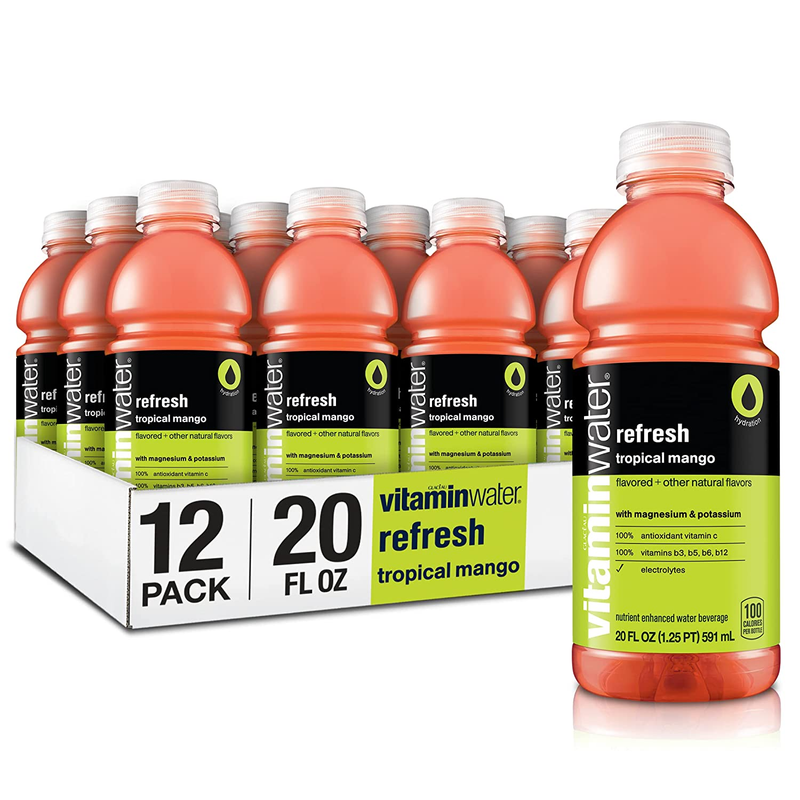 Vitaminwater Refresh Electrolyte Enhanced Water W/ Vitamins, Tropical Mango Drin