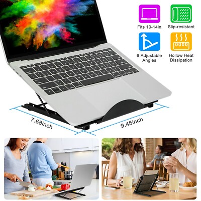 Foldable Laptop Table Stand Lap Sofa Bed Tray Computer Notebook Desk Adjustable