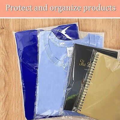 400 10X13 1.5 Mil Bags Resealable Clear T-Shirt Catalog Plastic Opp Cello Bag