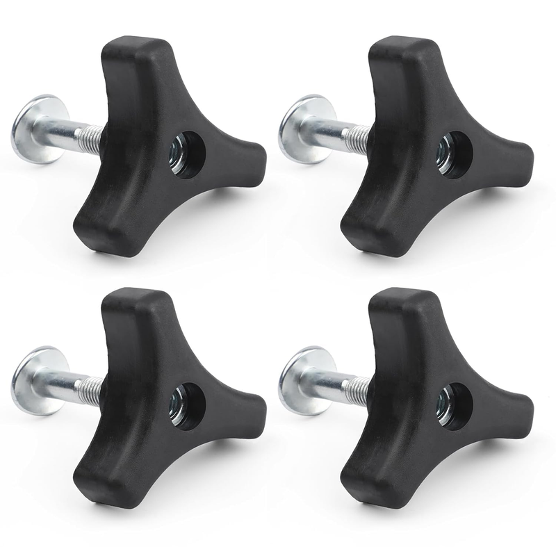 Handle Knobs Nut Bolt 4 Sets Lawn Mower Triangle Screw Bolt for Honda Garden