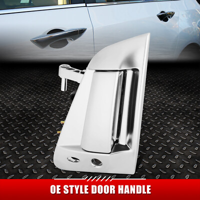 Для 09-17 Nissan 370Z Хромированная наружная ручка передней левой двери в стиле OE со стороны водителя
