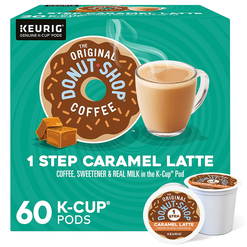 The Original Donut Shop Caramel Latte, Single-Serve Keurig K