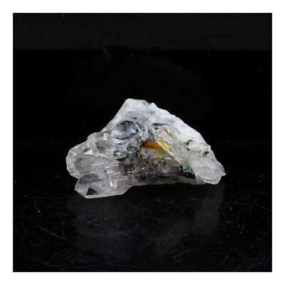Quartz + Chalcopyrite. 32.05 ct. La Gardette, Mine à Giraud, Bourg d'Oisans, Is