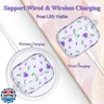 Casililor Case for Airpods Pro 2 Aesthetic Cover with Cute Keychain Charm Compatible with Airpod Pro 2nd Generation (2022) Shell for Girls Women Purple Floral