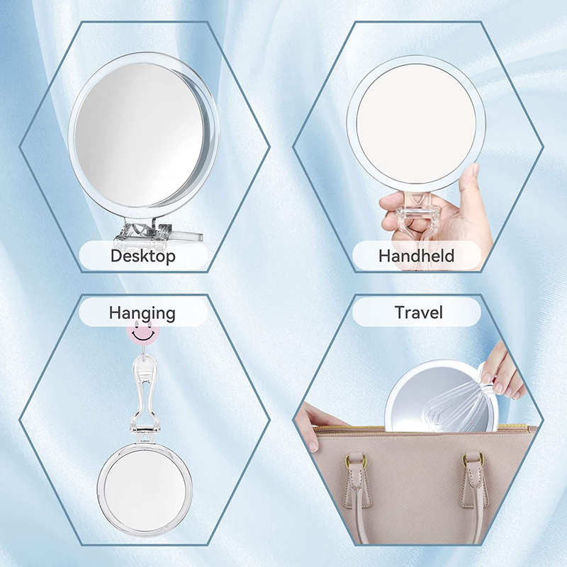 Magnifying Mirror, 30X Hand Mirror with Handle,Magnifying Makeup Mirror with Dou