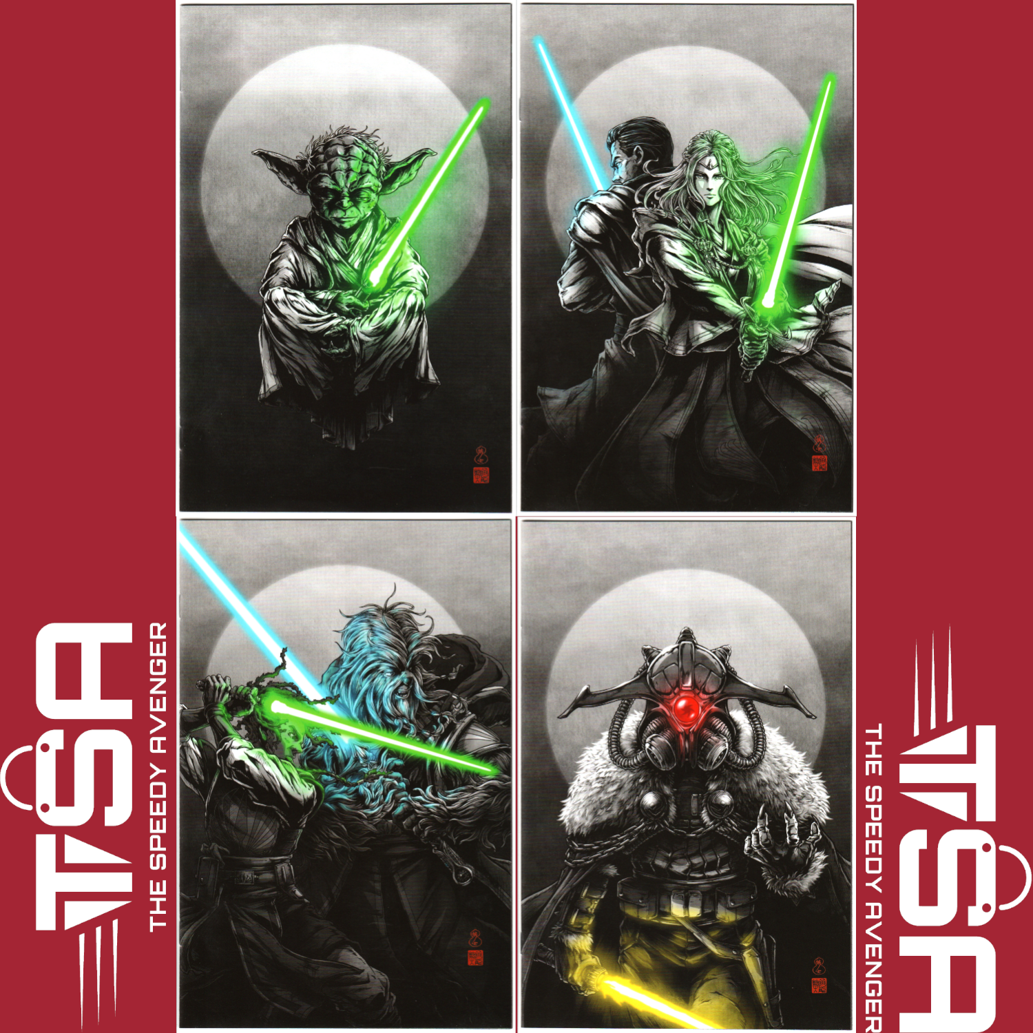 STAR WARS THE HIGH REPUBLIC SHADOWS OF STARLIGHT #1-#4 Takashi Okazaki Virgin