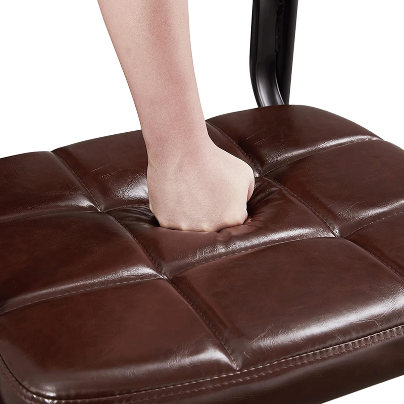 2PCS Office Guest Reception Chairs Leather Waiting Room Executive Office Chair E
