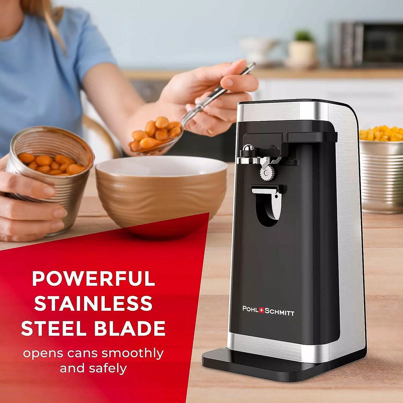 Electric Commercial Can Opener Automatic Smooth Edge Under Cabinet Heavy Duty