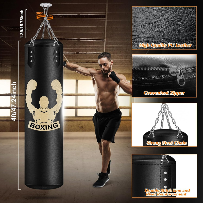 Saco Bolsa De Boxeo Kit Para Adultos y Niños Guantes Punching Bag 6 in 1 Nuevo
