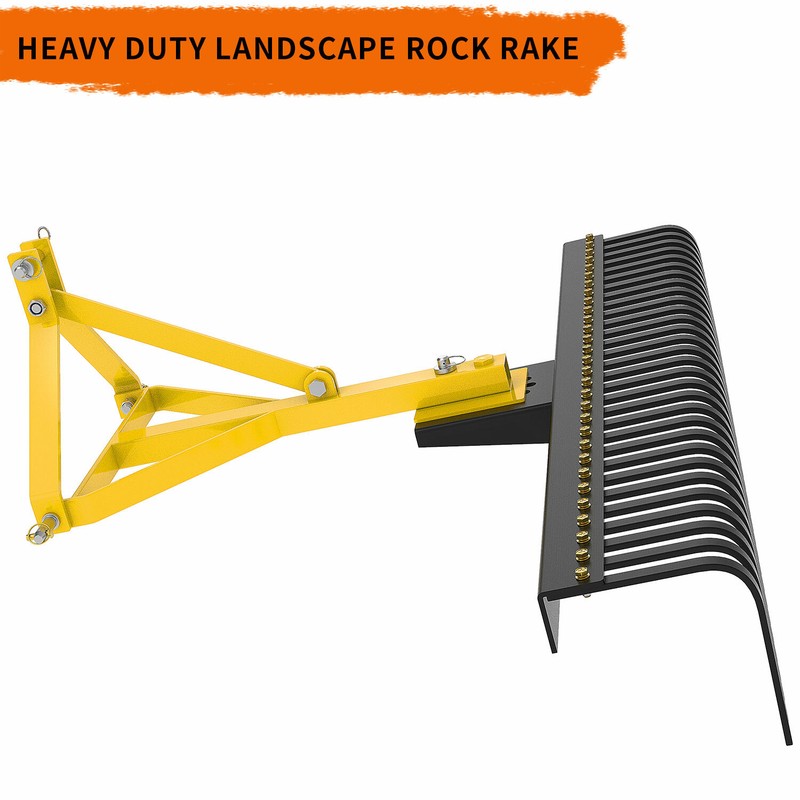 ロッキーページ Amazon.com : 60 Inch Landscape Rock Rake,3 Point Attach Rake