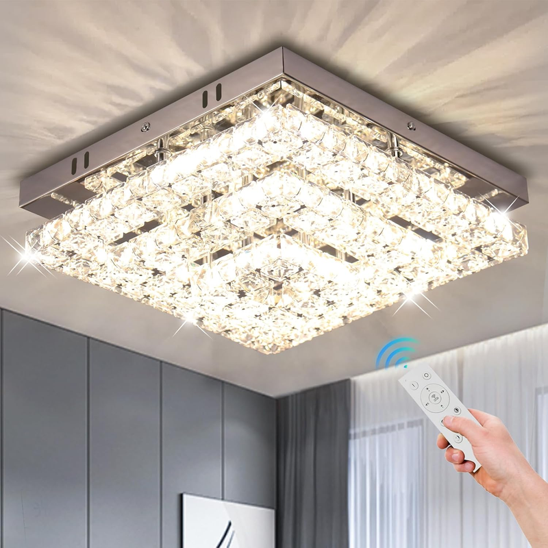 Crystal Chandeliers Crystal LED Ceiling Light 11.8