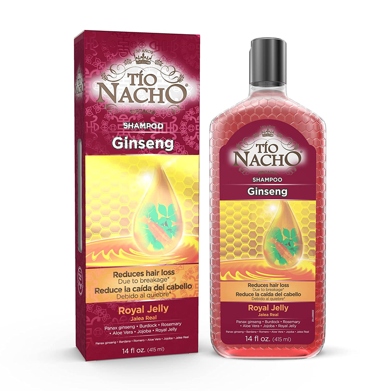 Tio Nacho Shampoo with Ginseng, Royal Jelly, Aloe Vera & Jojoba,14 Fluid Ounces✔