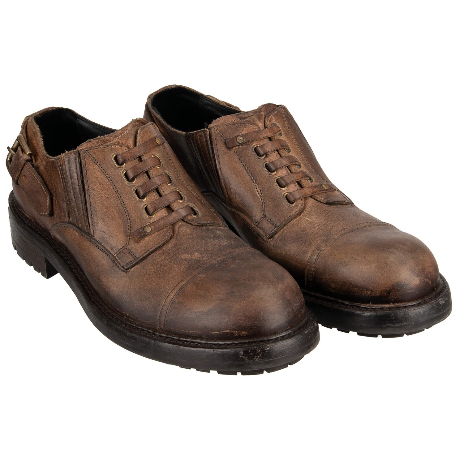 

DOLCE - GABBANA Туфли дерби из конской кожи BERNINI Коричневый 44 UK 10 US 11 12959