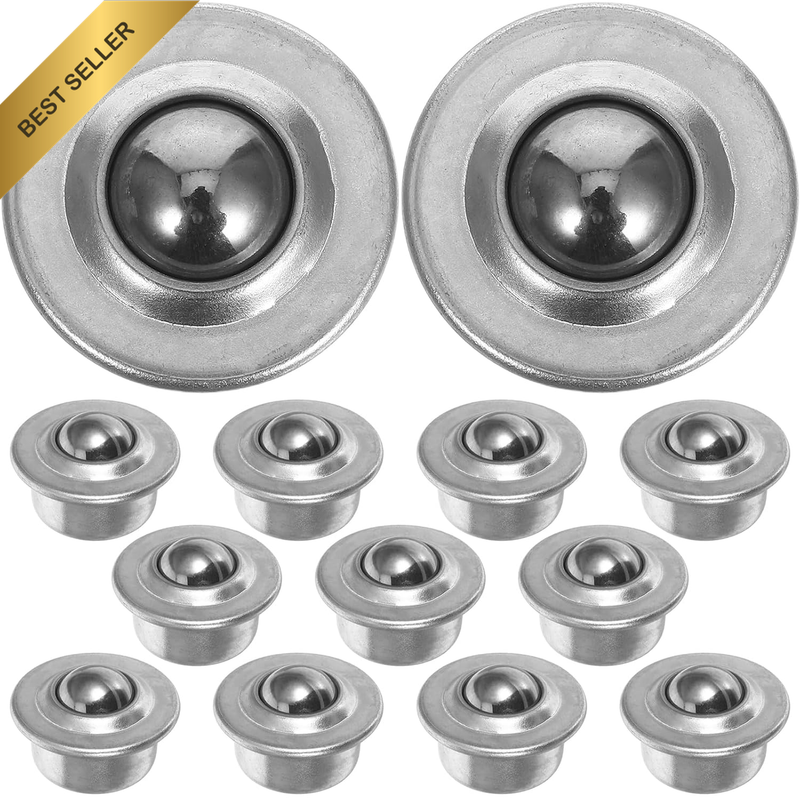 Carbon Steel Roller Ball Bearings 16Pcs 1.18X1.18X0.59In Swivel Ball Caster Whee