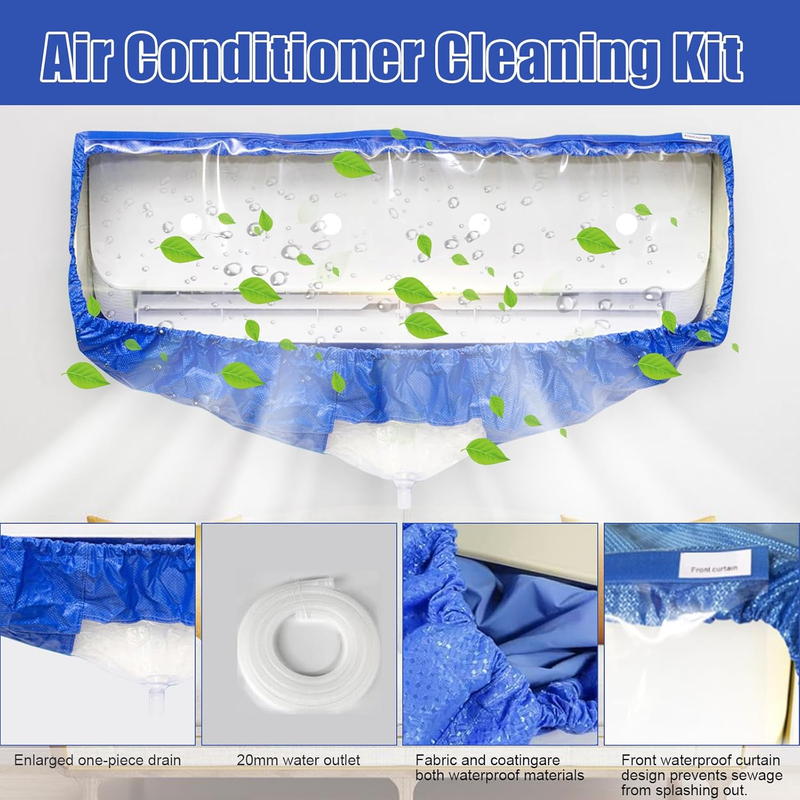Mini Split Cleaning Kit，Split Air Conditioner Cleaning Cover Waterproof Air Cond