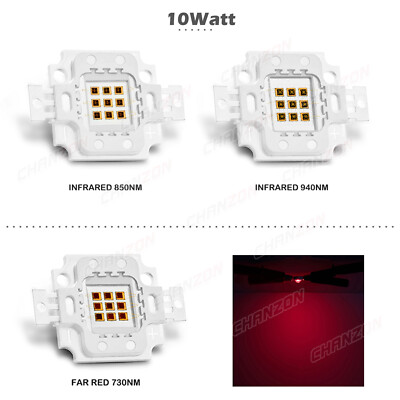 730Nm 850Nm 940Nm High Power Smd Cob Ir Led Chip 3W 5W 10W 20W 30W 50W 100W Bulb