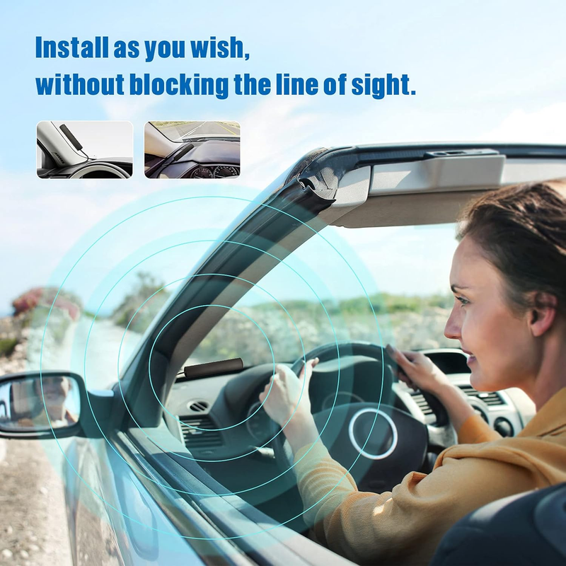 Car Stereo FM Radio Antenna, Hidden Windshield Antenna, DIN Plug Adhesive Patch