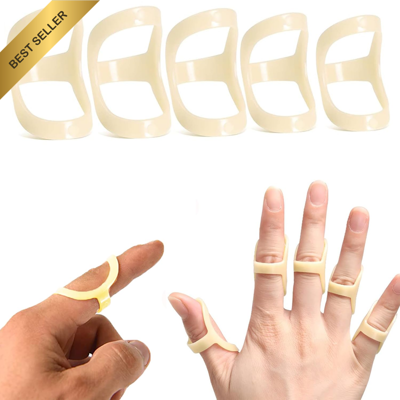 5 Pieces Finger Splint Mallet Finger Support Finger Splint Brace Plastic Finger