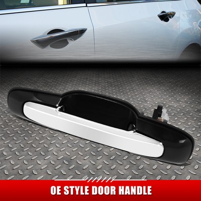 ДЛЯ 99-04 SUZUKI GRAND VITARA ЧЕРНАЯ/ХРОМИРОВАННАЯ РУЧКА ДЛЯ ПЕРЕДНЕЙ/ЗАДНЕЙ ЛЕВОЙ БОКОВОЙ ДВЕРИ