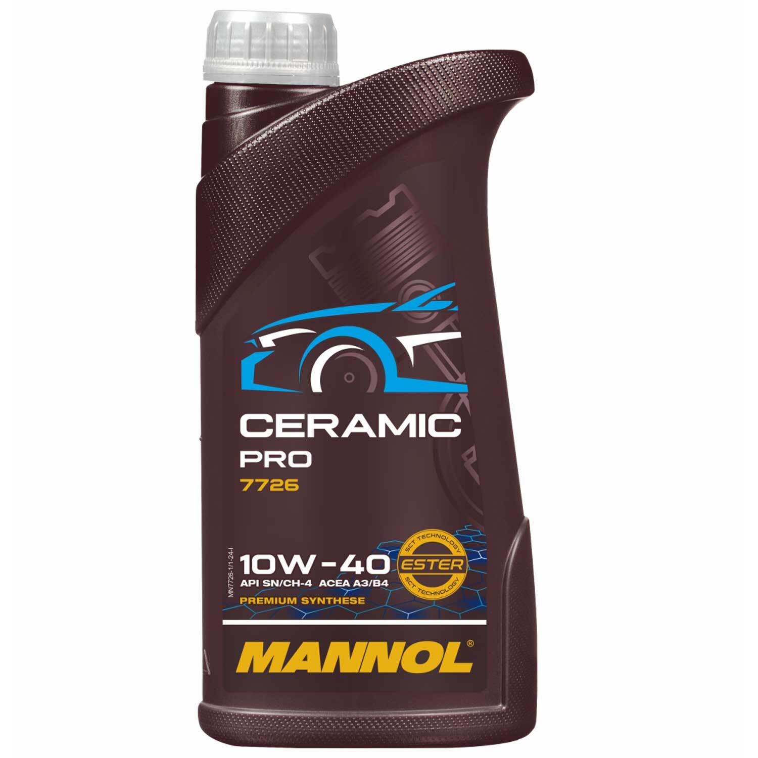 ブロワー Motoröl Motor Öl MANNOL 10W-40 Ceramic Pro 1 Liter für Audi