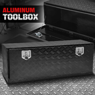 47 Алюминиевый Ящик для хранения инструментов в багажнике прицепа-пикапа с верхней ручкой черного цвета