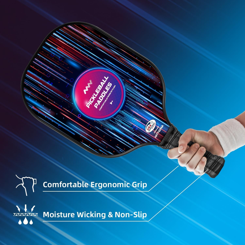 Pickleball Paddles - Fiberglass Pickleball Paddles Set of 2, USAPA Approved Pick