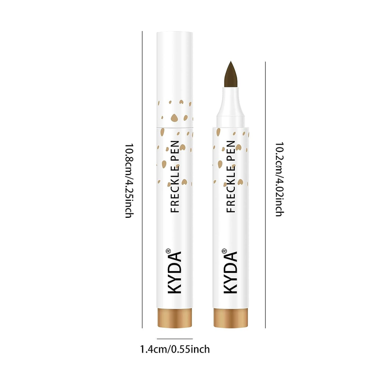 2 Colors Freckle Pen,Natural Lifelike Freckle Makeup Pen Magic Freckle Color,Wat
